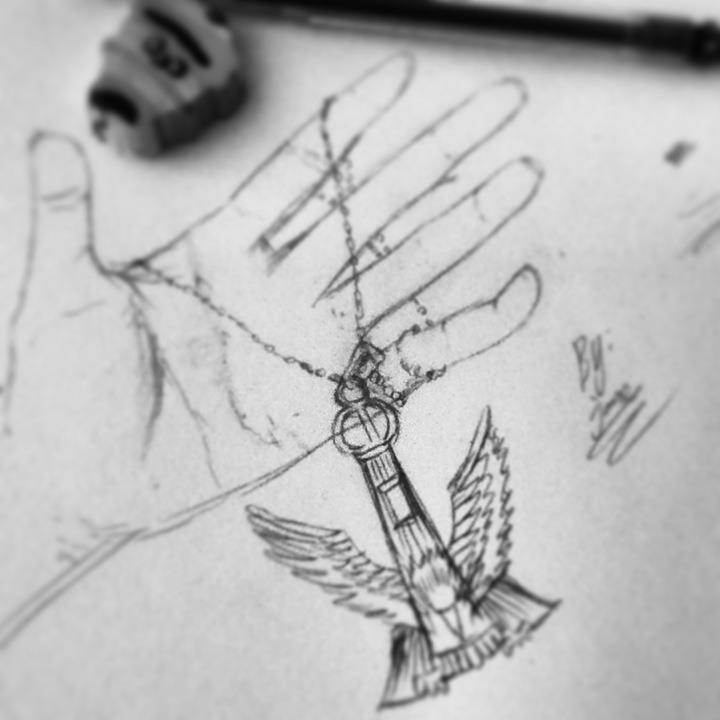 my doodle of my hand lol